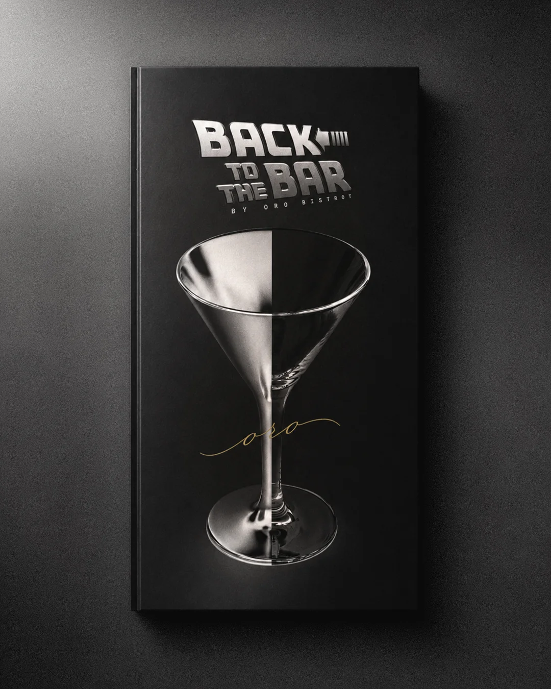 Drink list Back to the Bar realizzata per Oro Bistrot